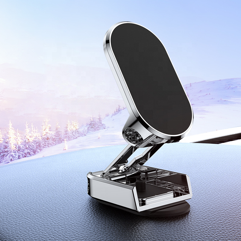 Metal Magnetic Car Phone Holder 360° Rotatable Mount Phone Stand