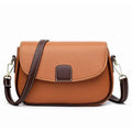 PU Leather Handbags Women Fashion Crossbody Bag - Brown