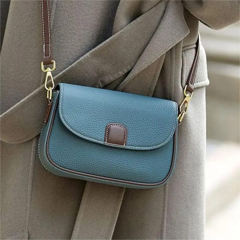 PU Leather Handbags Women Fashion Crossbody Bag - Blue