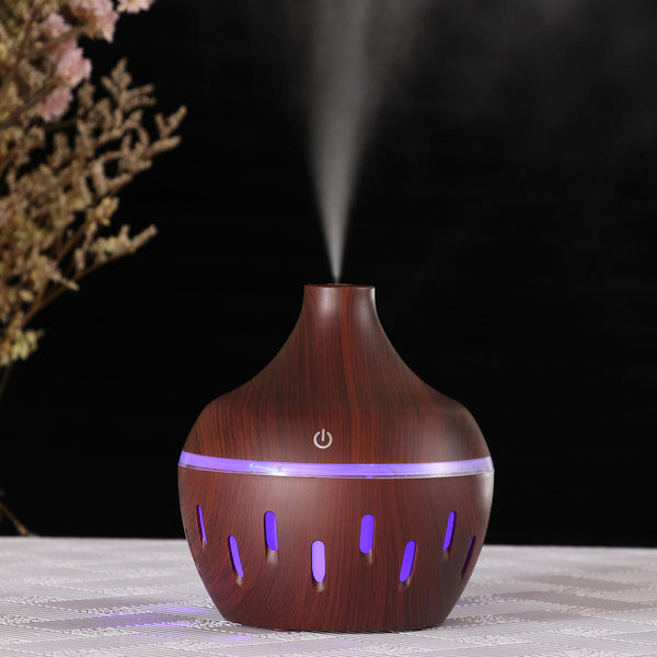 USB Air Humidifier Aroma Diffuser Mist Wood Grain Oil Aromatherapy 7 LED Light. GsmartBD Best Online Shop