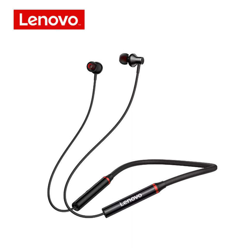 Original Lenovo HE05X Bluetooth Neckband Earphone Black