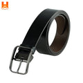 High Grade Genuine Leather Belts For Men's 2" Wide One Part Plain Smart Buckle Belt