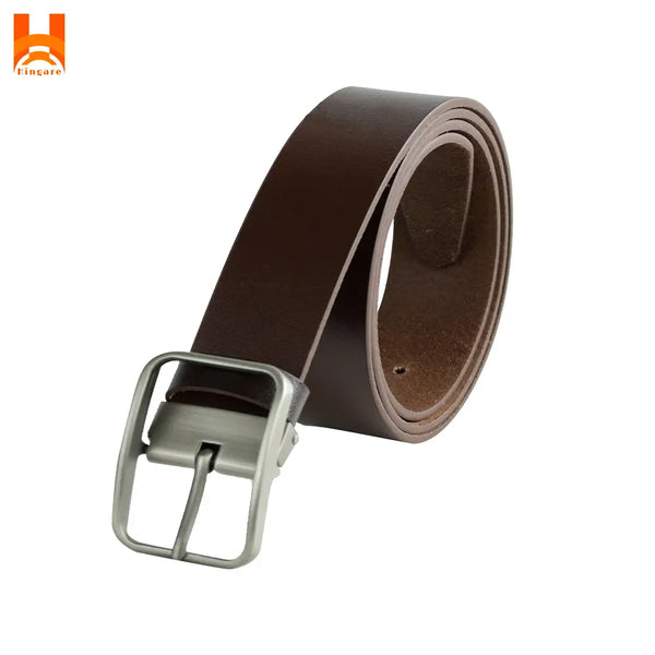 High Grade Genuine Leather Belts For Men's 2" Wide One Part Plain Smart Buckle Belt