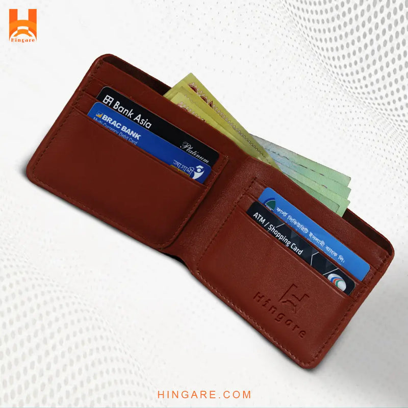 Hingare Banglalink Design Genuine Men's Leather Wallet