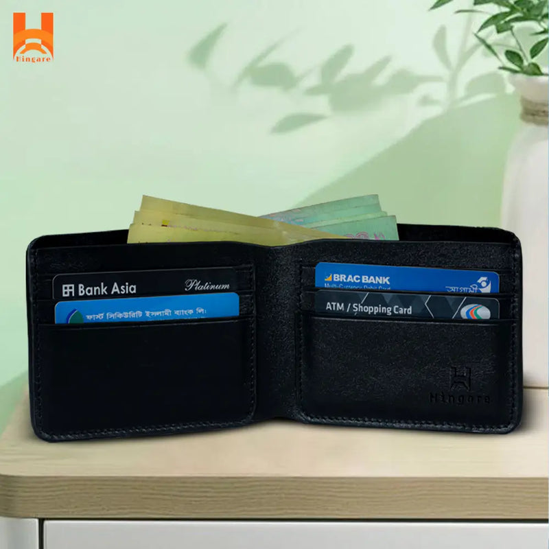 Hingare Banglalink Design Genuine Men's Leather Wallet