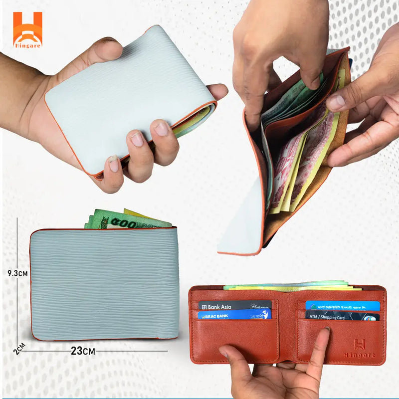 Hingare Banglalink Design Genuine Men's Leather Wallet