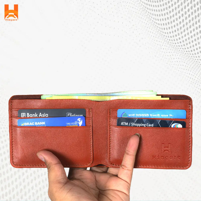 Hingare Banglalink Design Genuine Men's Leather Wallet