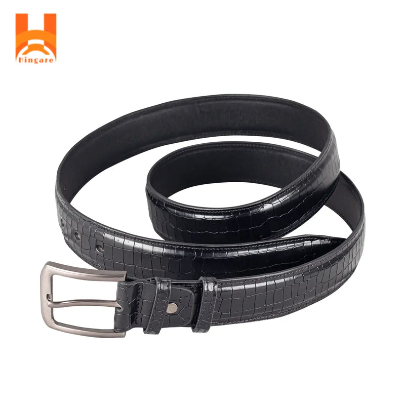 Hingare Genuine Leather Dice Stone Belt Double Part Men's Belts