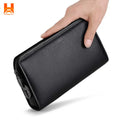 Hingare Genuine Leather Medium Capacity Smart Coded Lock Clutch Bag