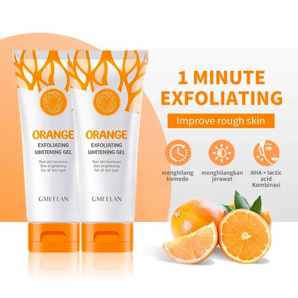 Orange Exfoliating Whitening Gel Peeling Brightening Dead Spot Remover Scrub 50g