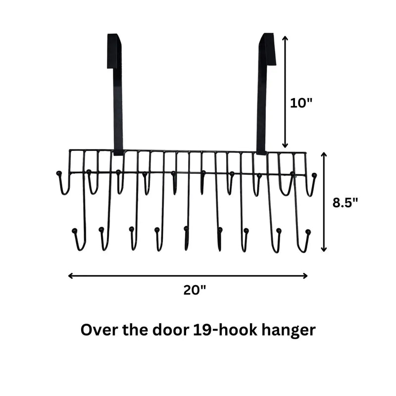 Over The Door 19-Hook Hanger