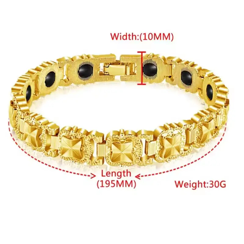 3-in-1 Fashion Magnetic Therapy Titanium Steel Bracelet