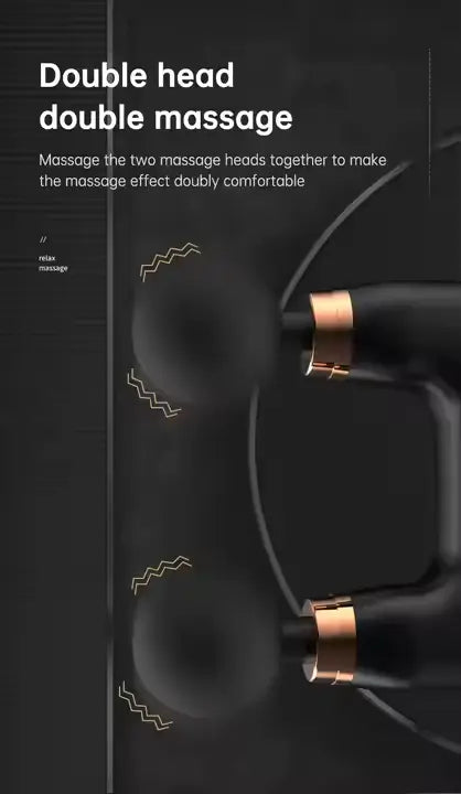 Double Heads Pain Relief Therapy Massager And Quiet Portable Massage Gun