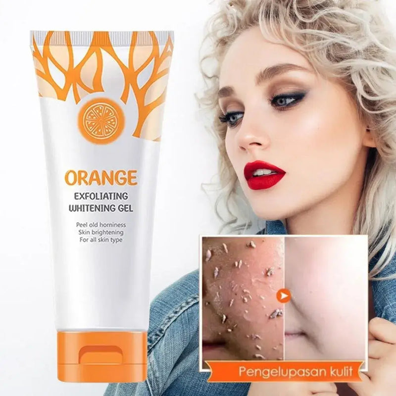 Orange Exfoliating Whitening Gel Peeling Brightening Dead Spot Remover Scrub 50g