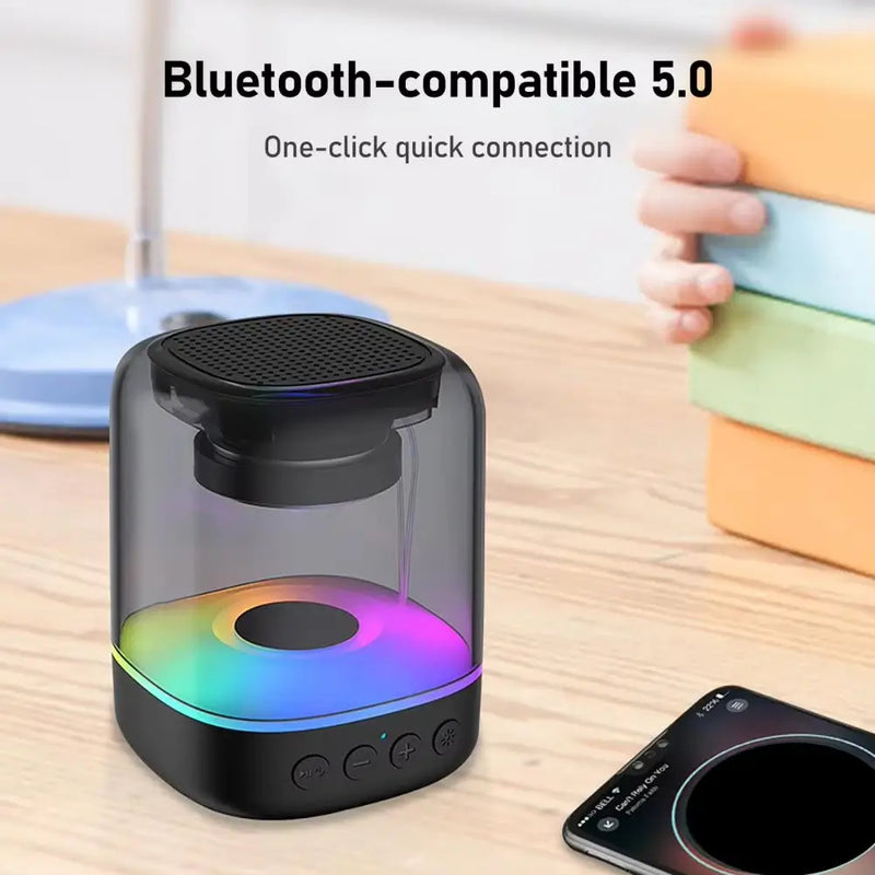 Mini Wireless  Portable Transparent Speaker With RGB Light Outdoor Bluetooth Speaker