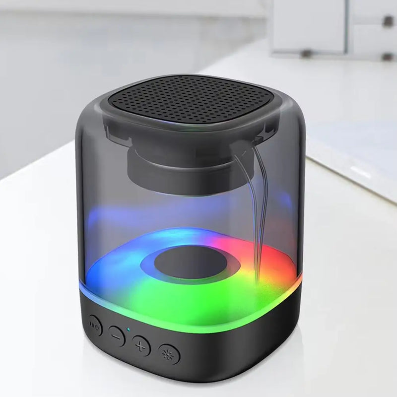 Mini Wireless  Portable Transparent Speaker With RGB Light Outdoor Bluetooth Speaker