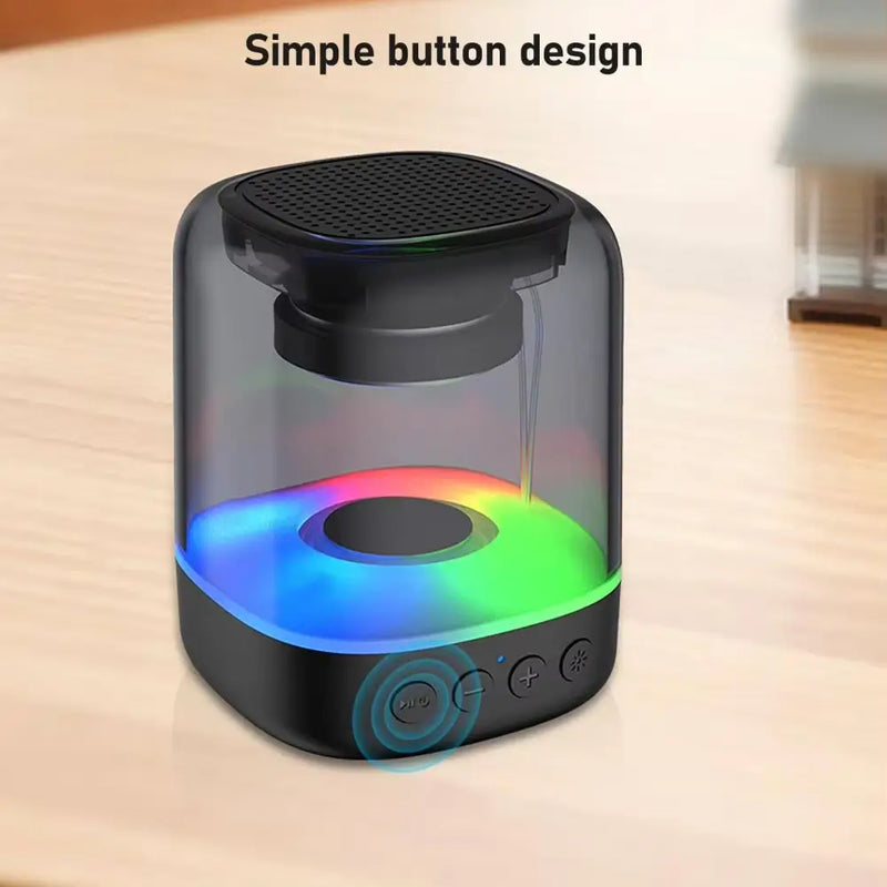 Mini Wireless  Portable Transparent Speaker With RGB Light Outdoor Bluetooth Speaker