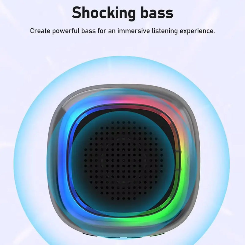 Mini Wireless  Portable Transparent Speaker With RGB Light Outdoor Bluetooth Speaker