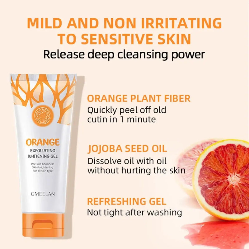 Orange Exfoliating Whitening Gel Peeling Brightening Dead Spot Remover Scrub 50g