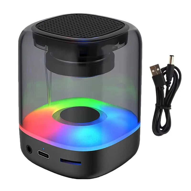 Mini Wireless  Portable Transparent Speaker With RGB Light Outdoor Bluetooth Speaker