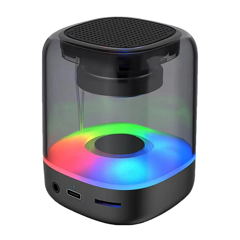 Mini Wireless  Portable Transparent Speaker With RGB Light Outdoor Bluetooth Speaker