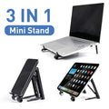 Mini Adjustable Portable Laptop Stand 3in1 Notebook, Laptop, Phone Stand Holder