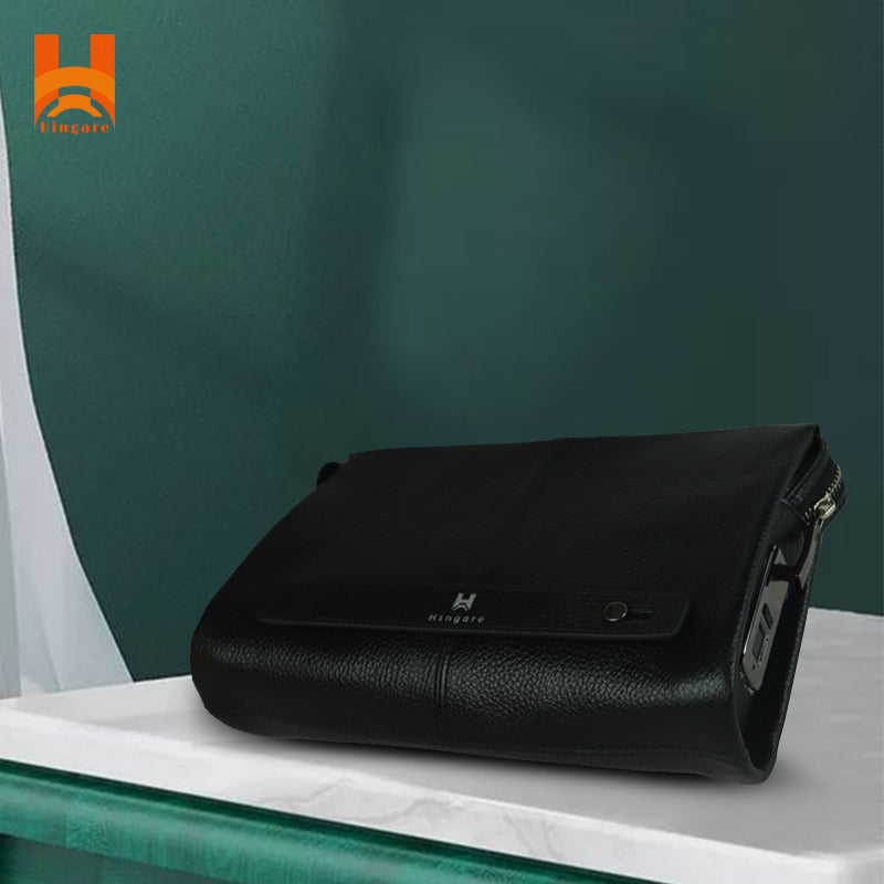 Hingare Smart Anti-Theft Fingerprint Lock Handbags Genuine Leather Large Capacity bag