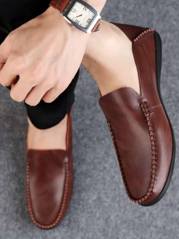 Hingare Men's Leather Loafers Casual Lightweight Shoes