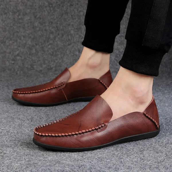 Hingare Men's Leather Loafers Casual Lightweight Shoes
