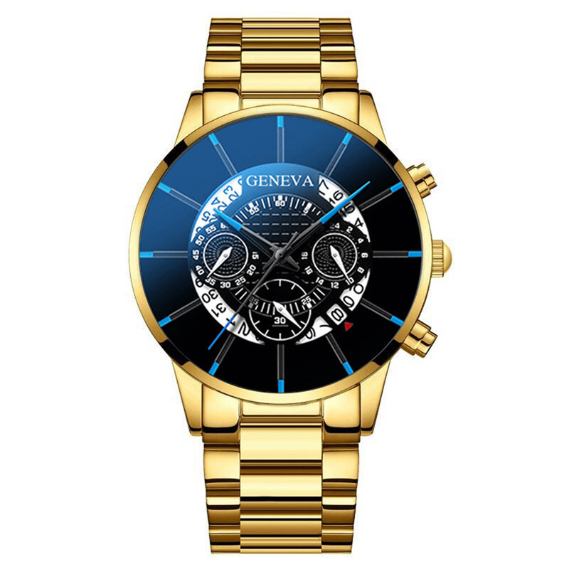 GENEVA Men's Fashion Stainless Steel Quartz Watches. GsmartBD Best Online Shop