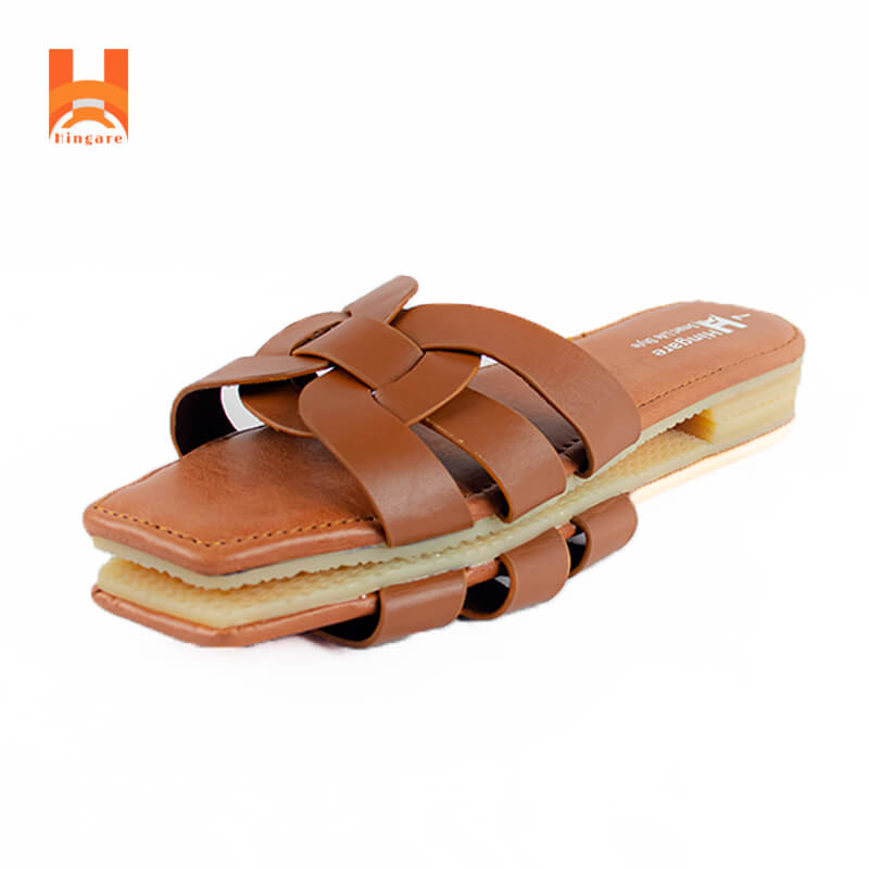 Hingare Genuine Leather Flats Women Sandal Flip Flops Ladies Shoes