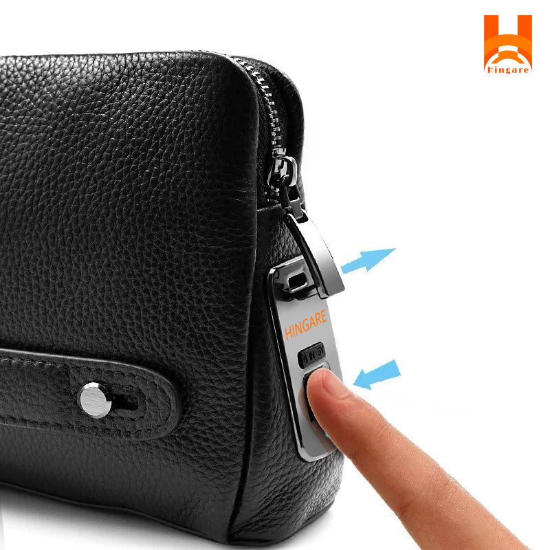 Hingare Smart Anti-Theft Fingerprint Lock Handbags Genuine Leather Large Capacity bag