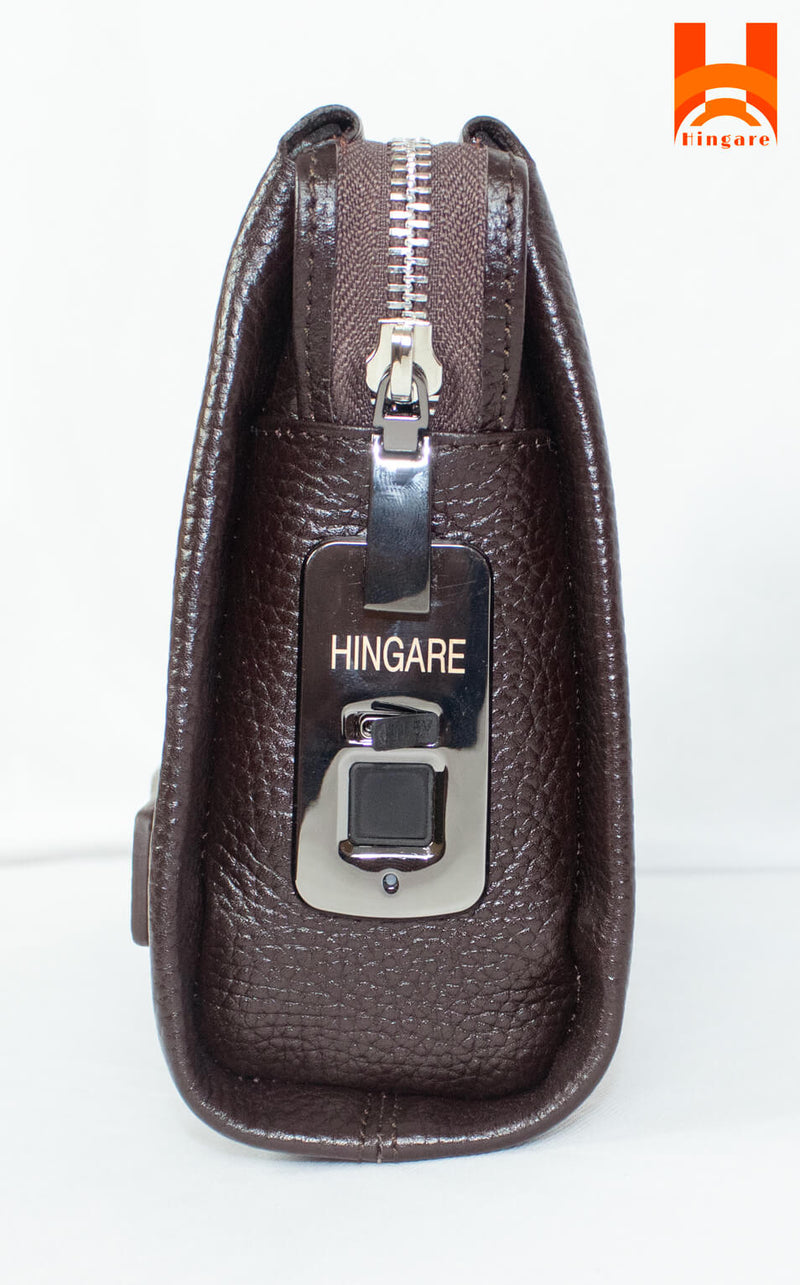 Hingare Smart Anti-Theft Fingerprint Lock Handbags Genuine Leather Large Capacity bag