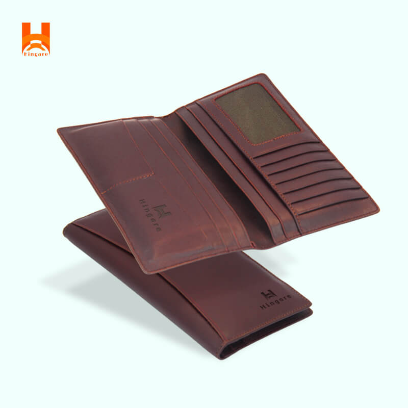 Premium Leather Long Wallet by Hingare 100% Original Premium Quality Leather Long Wallet