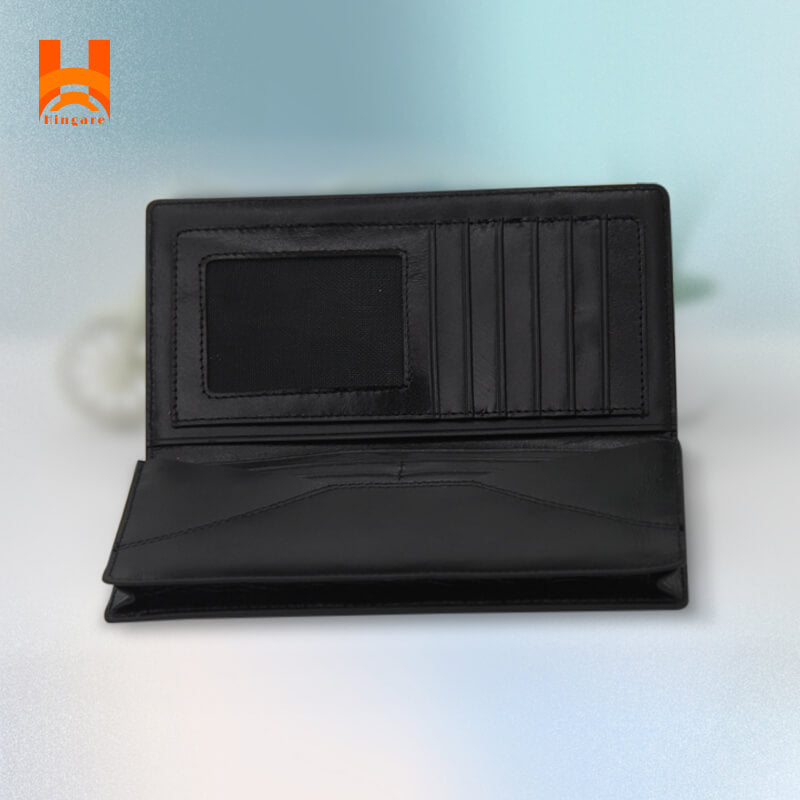 Black Monopoly Hingare Attractive Design Long Wallet Genuine Leather Premium Quality Long Wallet