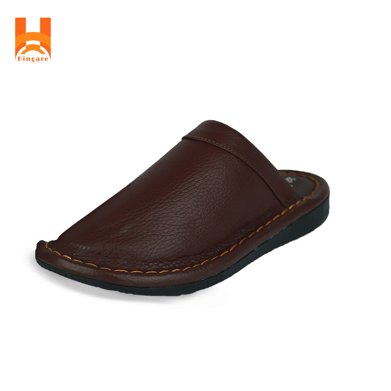 Hingare Soft Genuine Leather Anti-slip Slippers Fashion Casual Men Shoes