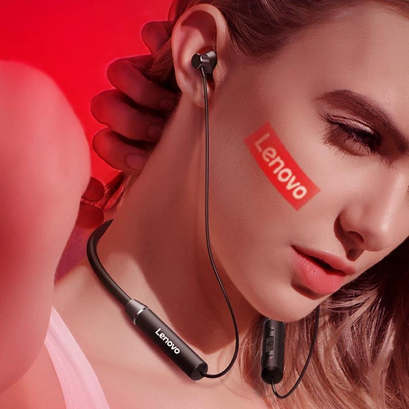 Lenovo HE05 Bluetooth Magnetic Neckband Earphones IPX5 Waterproof. GsmartBD Best Online Shop